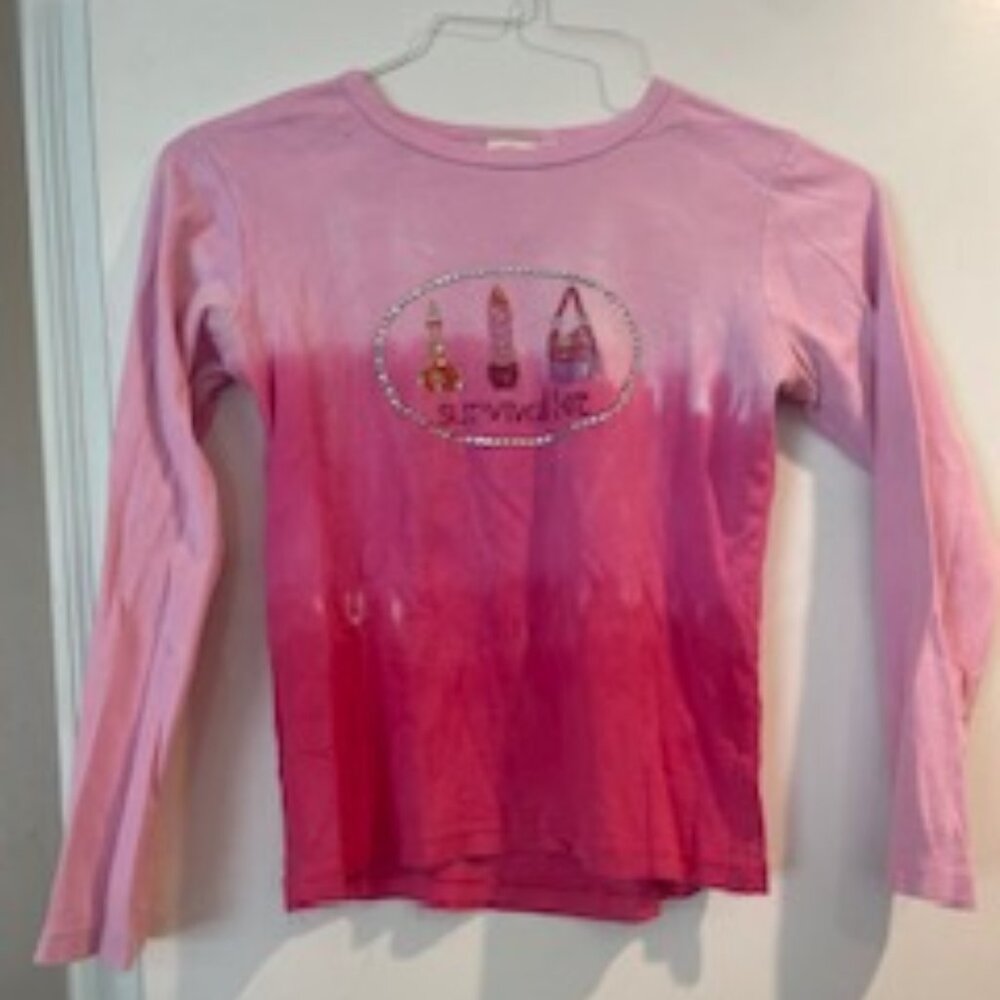 Girls Tye Dye 3/4 Lemon Shirt